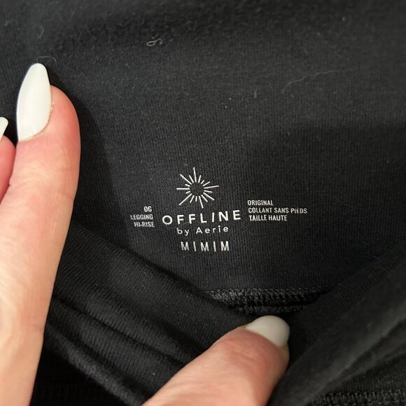 Offline By Aerie Seamless Black Full Length Legging Tight Women’s Size Medium - Picture 3 of 5